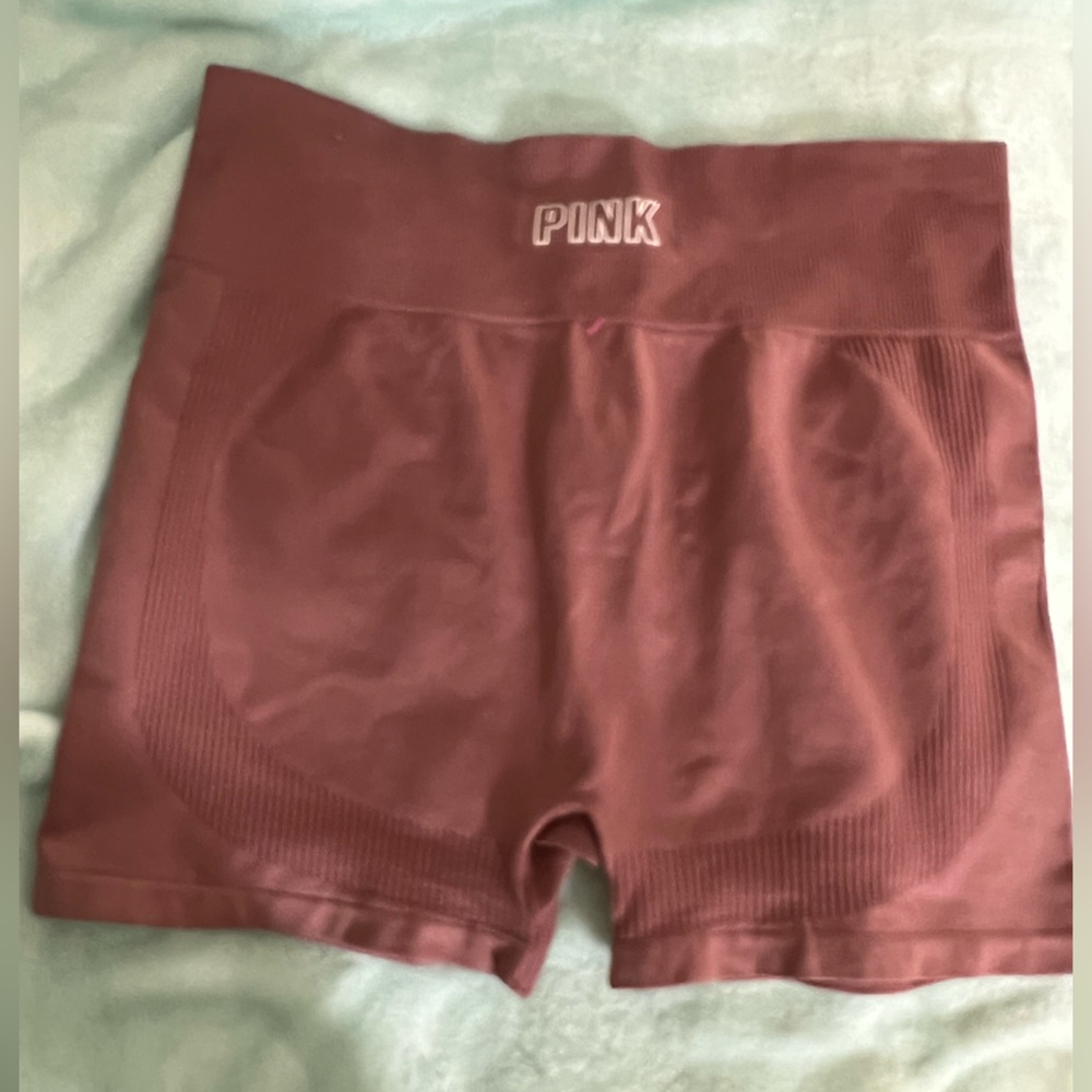 PINK Victoria's Secret Seamless Short High Rise Ribbed Detail Large
